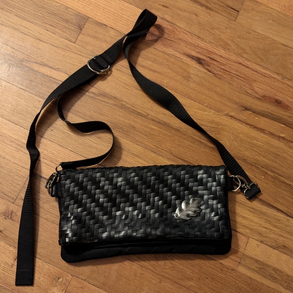 Black clutch made from bicycle tires NWOT